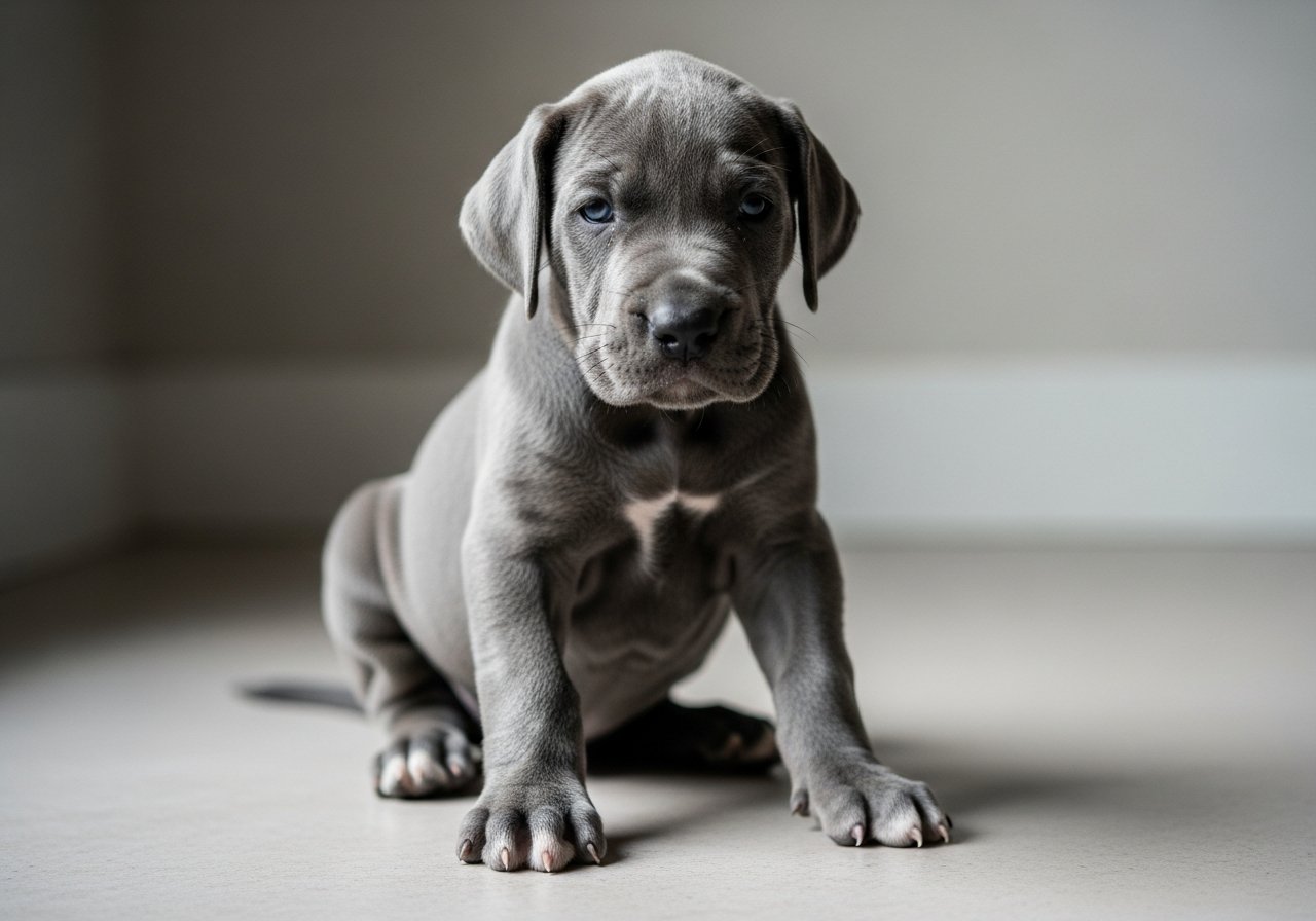 Chiot Dogue Allemand bleu