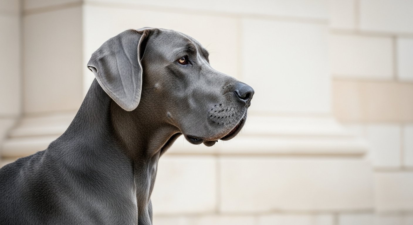 Dogue Allemand bleu, allure statuaire